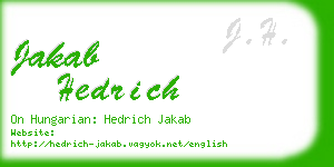 jakab hedrich business card
